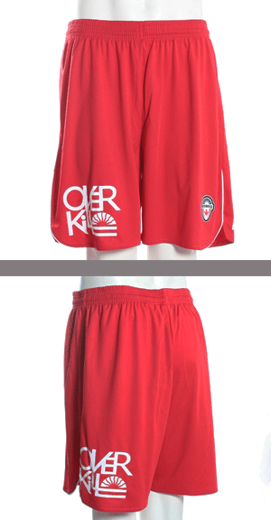 OVERKILL SOLID STRETCH LOGO SHORTS